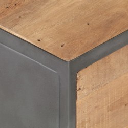Table de chevet 40x30x51 cm Bois de récupération solide 