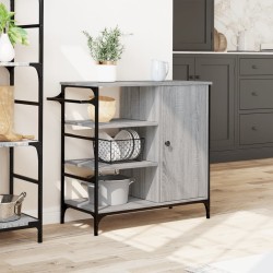 Chariot de cuisine sonoma gris 87,5x38,5x84,5cm bois ingénierie 
