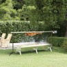 Plateau pour barbecue Argenté 158x42x31 cm Acier inoxydable 