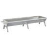 Plateau pour barbecue Argenté 158x42x31 cm Acier inoxydable 