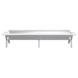 Plateau pour barbecue Argenté 158x42x31 cm Acier inoxydable 