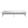 Plateau pour barbecue Argenté 158x42x31 cm Acier inoxydable 