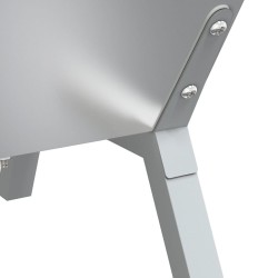 Plateau pour barbecue Argenté 158x42x31 cm Acier inoxydable 