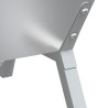 Plateau pour barbecue Argenté 158x42x31 cm Acier inoxydable 