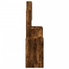 Coiffeuse avec armoire chêne fumé 80x35x132 cm 