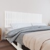 Tête de lit murale Blanc 185x3x60 cm Bois massif de pin 