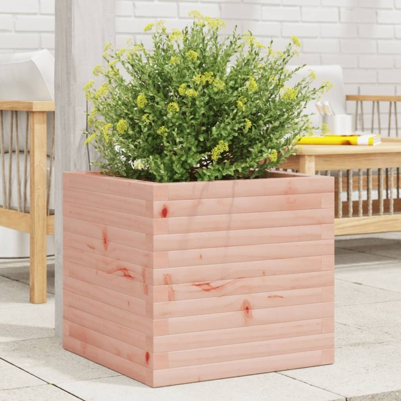 Jardinière 50x50x46 cm bois massif douglas 