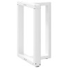 Pieds de table à manger en T 2 pièces Blanc 50 x 35 x (72-73) cm Acier 