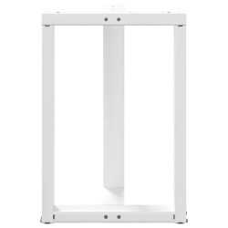 Pieds de table à manger en T 2 pièces Blanc 50 x 35 x (72-73) cm Acier 