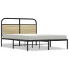 Cadre de lit sans matelas 135x190 cm chêne sonoma 