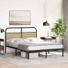 Cadre de lit sans matelas 135x190 cm chêne sonoma 