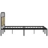 Cadre de lit sans matelas 135x190 cm chêne sonoma 