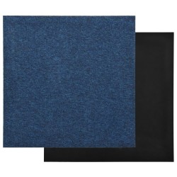 Dalles de tapis de sol 20 pcs 5 m² 50x50 cm Bleu foncé 