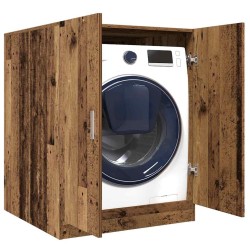Meuble pour machine à laver vieux bois 70,5x71,5x91,5 cm 