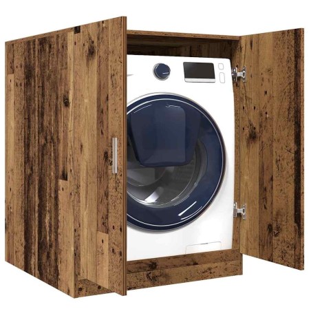 Meuble pour machine à laver vieux bois 70,5x71,5x91,5 cm 