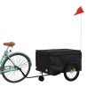 Remorque de vélo noir 45 kg fer 