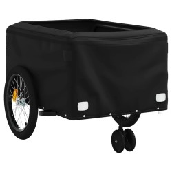 Remorque de vélo noir 45 kg fer 