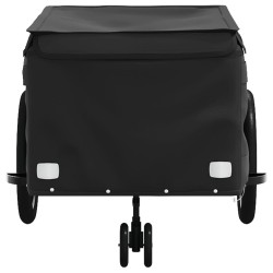Remorque de vélo noir 45 kg fer 