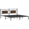 Cadre de lit sans matelas chêne marron 183x213 cm 