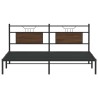 Cadre de lit sans matelas chêne marron 183x213 cm 