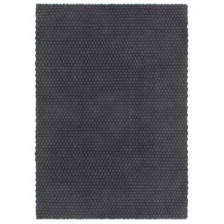 Tapis rectangulaire Anthracite 160x230 cm Coton 