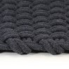 Tapis rectangulaire Anthracite 160x230 cm Coton 