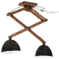 Plafonnier 25 W noir 29x18x85 cm E27 
