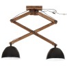 Plafonnier 25 W noir 29x18x85 cm E27 