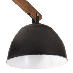 Plafonnier 25 W noir 29x18x85 cm E27 