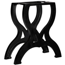 Pied de table basse 2 pcs Cadre en X Fonte 