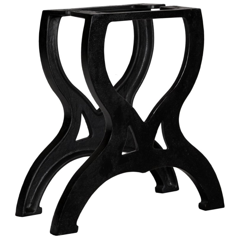 Pied de table basse 2 pcs Cadre en X Fonte Pied de table basse 2 pcs Cadre en X Fonte
