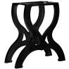 Pied de table basse 2 pcs Cadre en X Fonte 