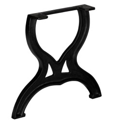 Pied de table basse 2 pcs Cadre en X Fonte 