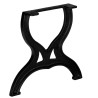 Pied de table basse 2 pcs Cadre en X Fonte 
