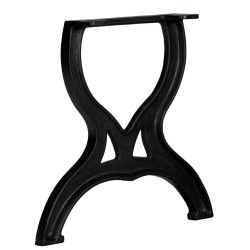 Pied de table basse 2 pcs Cadre en X Fonte 