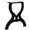 Pied de table basse 2 pcs Cadre en X Fonte 