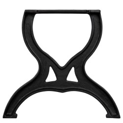 Pied de table basse 2 pcs Cadre en X Fonte 