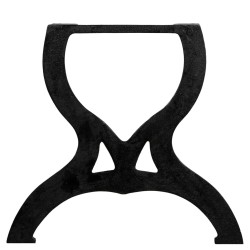 Pied de table basse 2 pcs Cadre en X Fonte 
