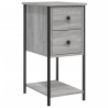Tables de chevet 2 pcs sonoma gris 32x42x70cm bois d'ingénierie 