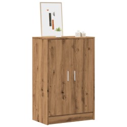 Armoire à chaussures chêne artisanal bois d'ingénierie 