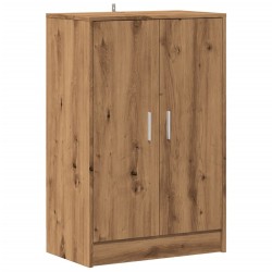 Armoire à chaussures chêne artisanal bois d'ingénierie 