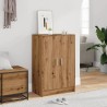 Armoire à chaussures chêne artisanal bois d'ingénierie 