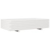 Jardinière blanc 110x60x26,5 cm bois de pin massif 