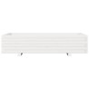 Jardinière blanc 110x60x26,5 cm bois de pin massif 