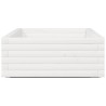 Jardinière blanc 110x60x26,5 cm bois de pin massif 