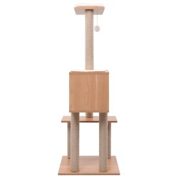 Arbre à chat avec tapis à gratter en sisal 129 cm 