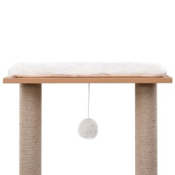 Arbre à chat avec tapis à gratter en sisal 129 cm 