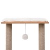 Arbre à chat avec tapis à gratter en sisal 129 cm 
