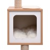 Arbre à chat avec tapis à gratter en sisal 129 cm 