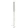 Pieds de table à manger 2 pièces Blanc 80 x (72-73,3) cm Acier 